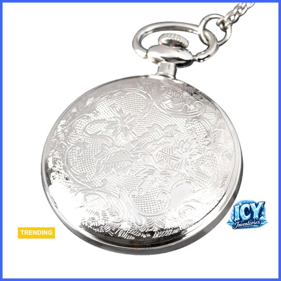 Vintage Pocket Watch with Roman Numerals, Alloy Case, Quartz Movement main image 7